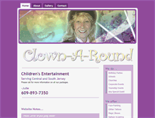 Tablet Screenshot of clown-a-round.com